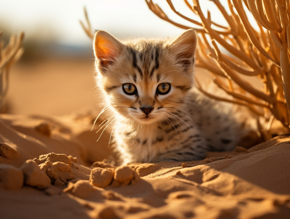 chat des sables : comportement et habitat du félin du désert -  chat des sables