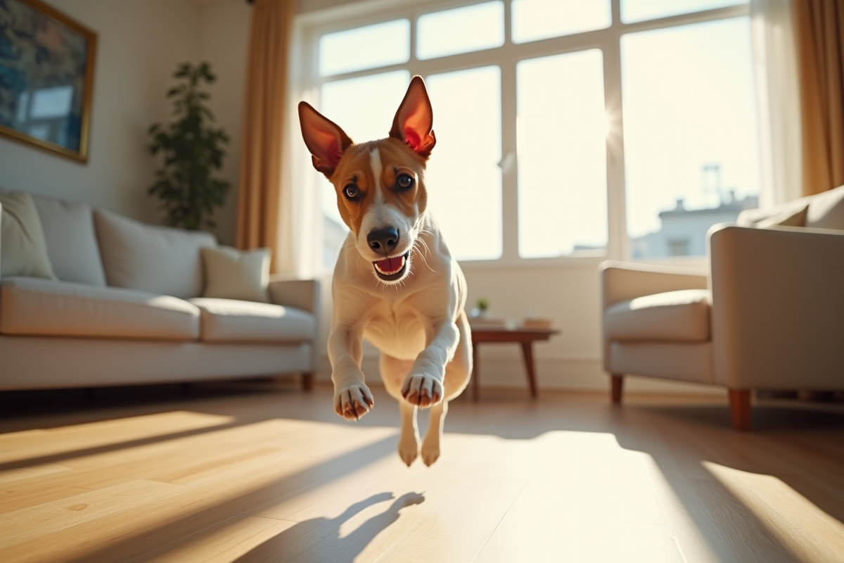 chien actif
