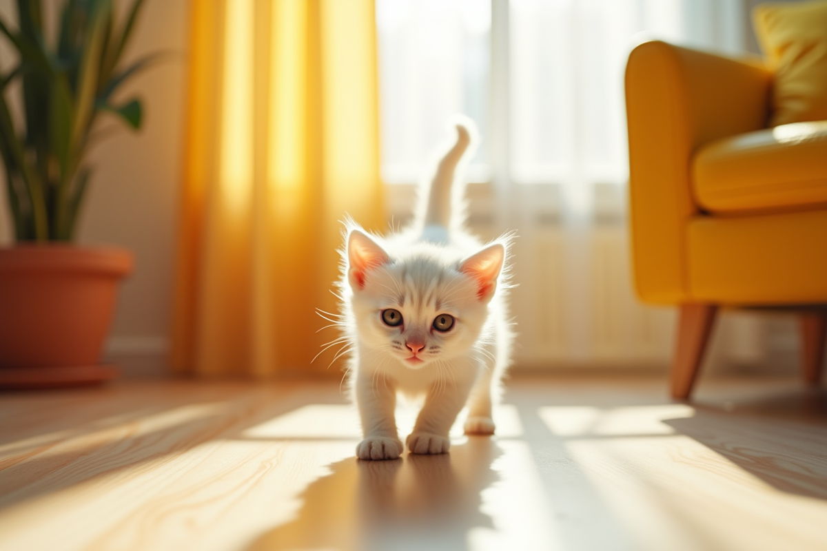 chat couleur