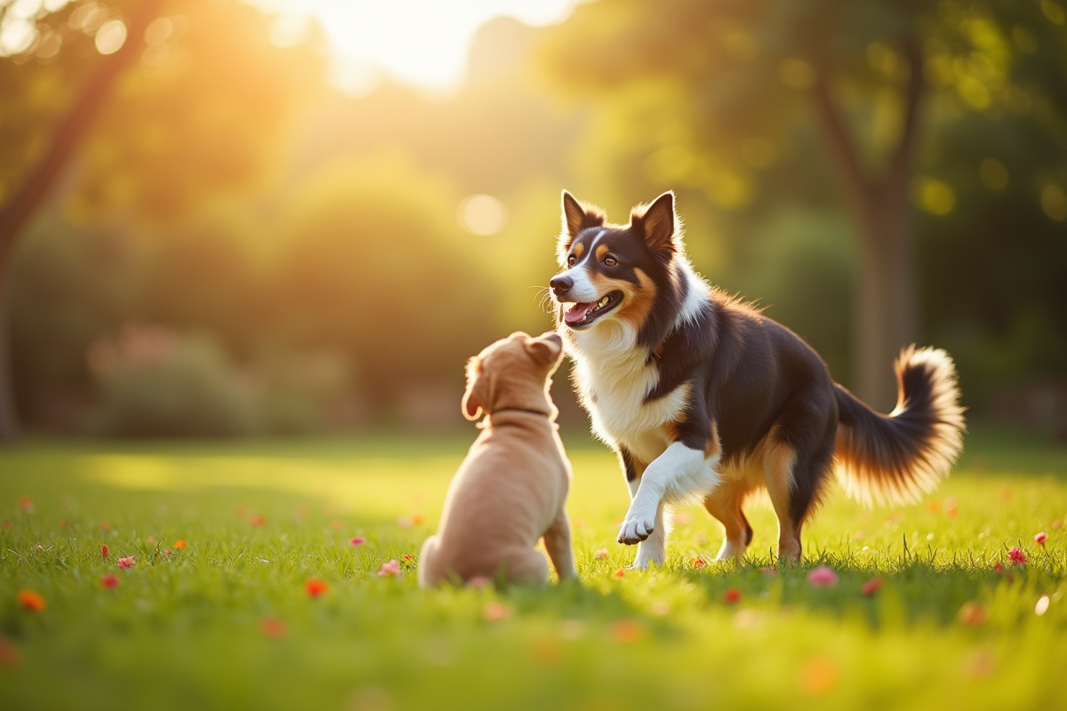 chienne calme